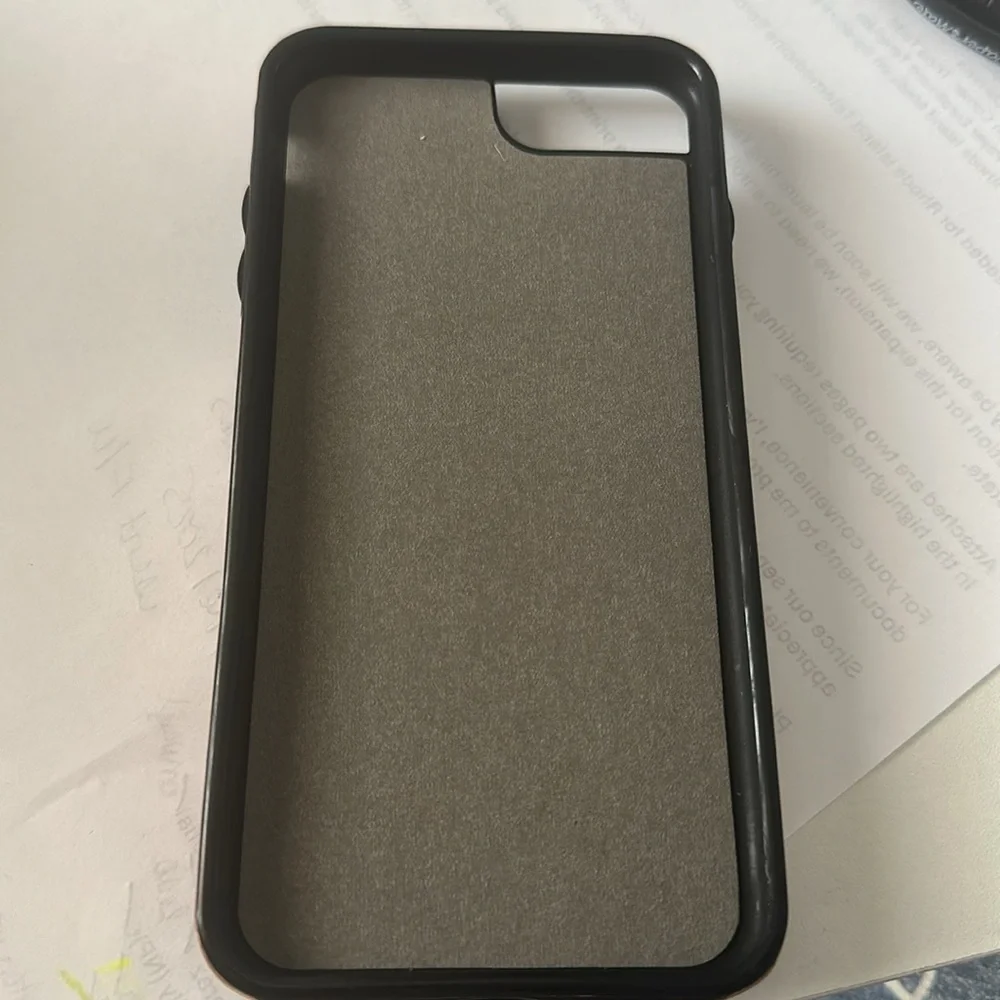 Rose Gold Embossed IPHONE14 PROMAX Case WITH CARD HOLDER
